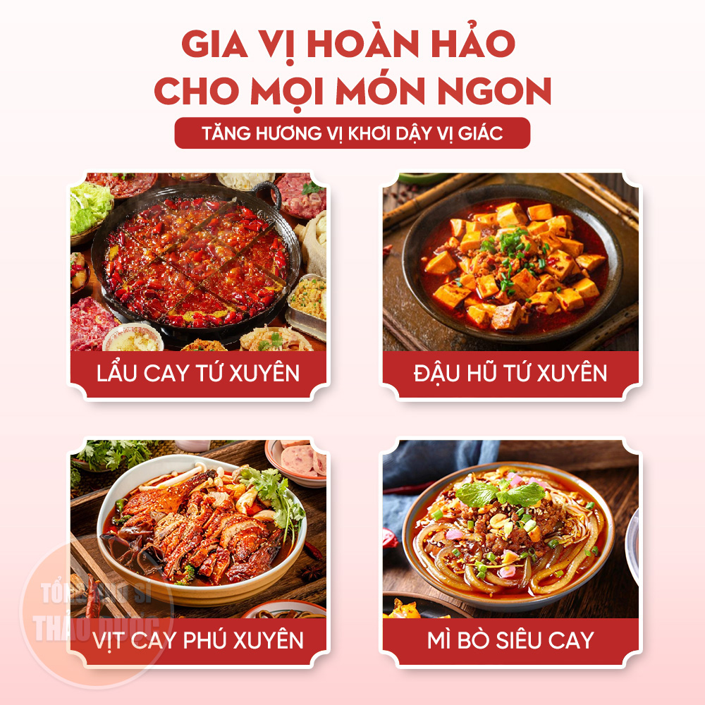 Sichuan Pepper 100g, Red Pepper, Dried, Pepper Flowers for Seasoning, Hot Pot - Herbal Wholesale Warehouse