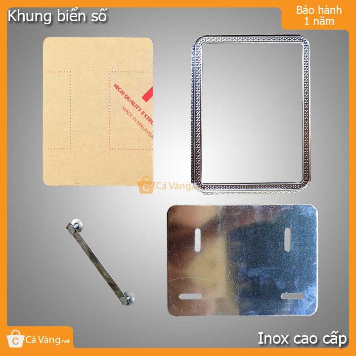 Khung biển số loại tốt Inox 9999 mica nhập khẩu giá rẻ