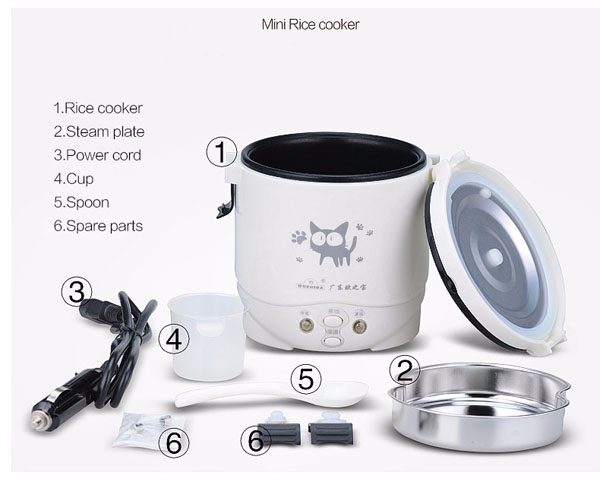 Nồi Cơm Điện Mini Đa Chức Năng 2 Ngăn