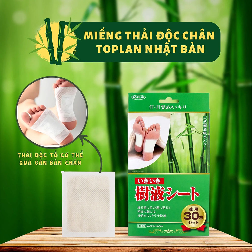 Miếng Dán Thải Độc Chân Kenko Nhật Bản 30 Miếng