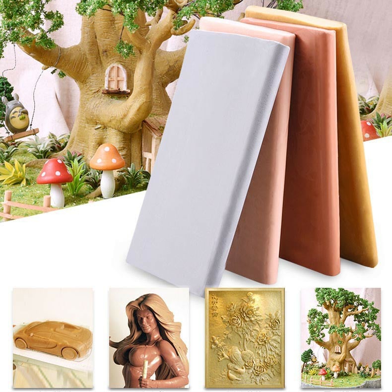 Đất sét Sáp Dầu CỨNG - ĐIÊU KHẮC TƯỢNG, KHUÔN MẪU