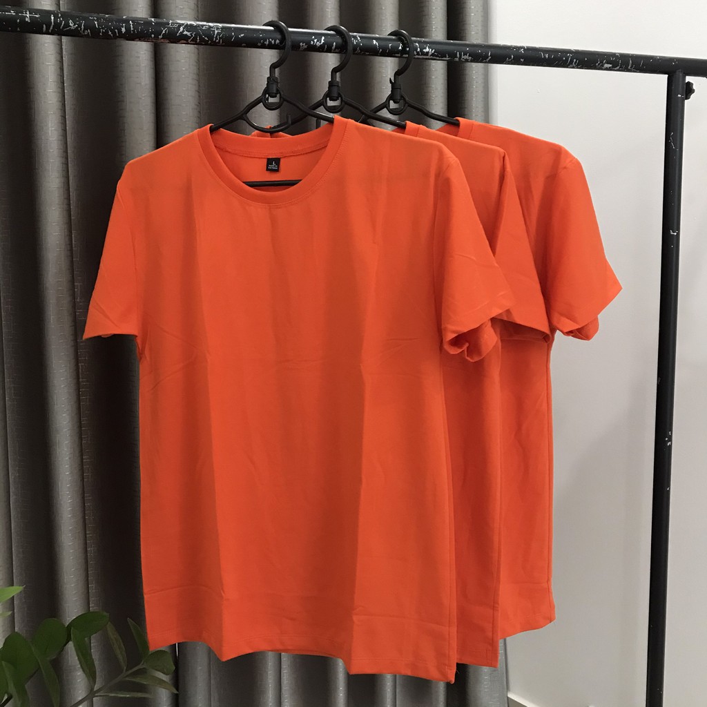 Áo Thun Cam Đậm Thoitrang24h Đủ Size Ảnh Thật Cho Nam và Nữ