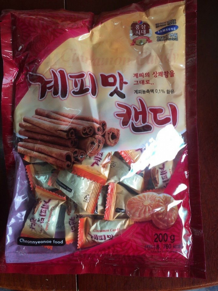 KẸO QUẾ VÀ GỪNG HÀN QUỐC GÓI 200G