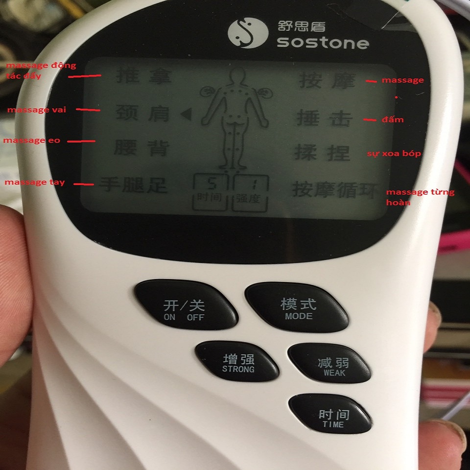 Máy massage trị liệu -2 miếng dán xung điện