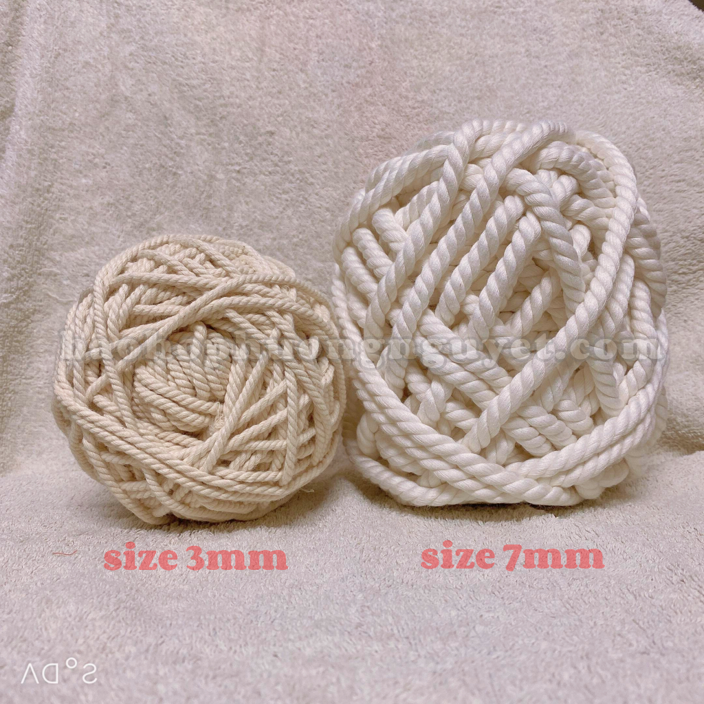 1KG DÂY THỪNG macrame COTTON size 2MM