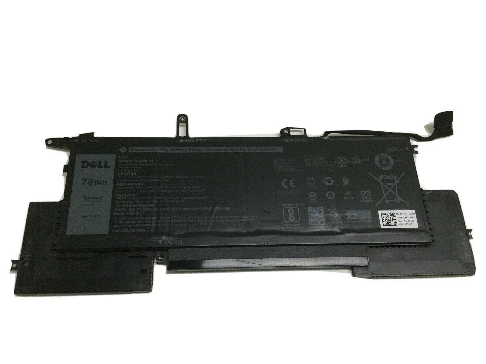🎁 Pin Laptop Dell Latitude 7400 2-In-1 , E7260,E7270Notebook Battery 78Wh 11.4V C76H7 7146W