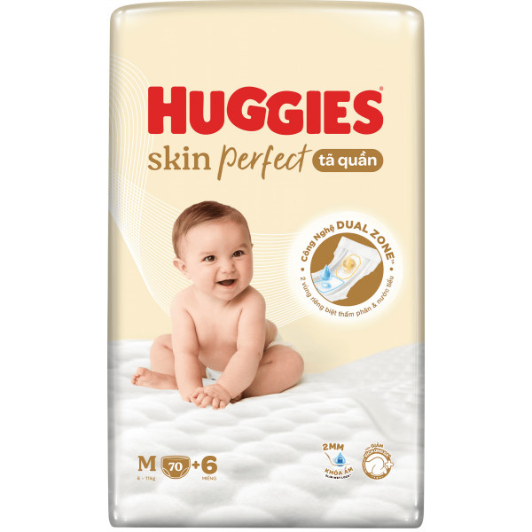 Tã quần Huggies Tràm Trà M76 /L68/XL60/ XXL54+8 miếng