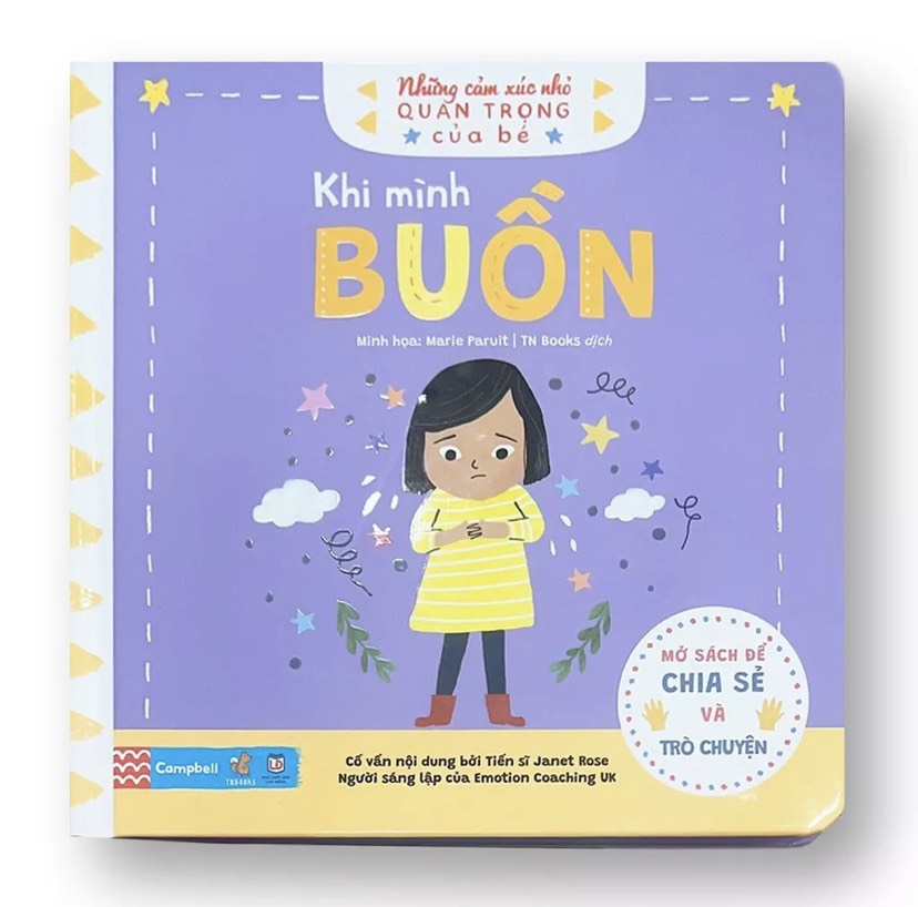An interactive, share, education book the important little vibe of kids from 0-6 years old learning when I am sad