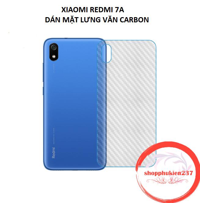 [HCM]Dán Carbon Mặt Sau Xiaomi Redmi 7A Dán Carbon Bảo Vệ Lưng Máy