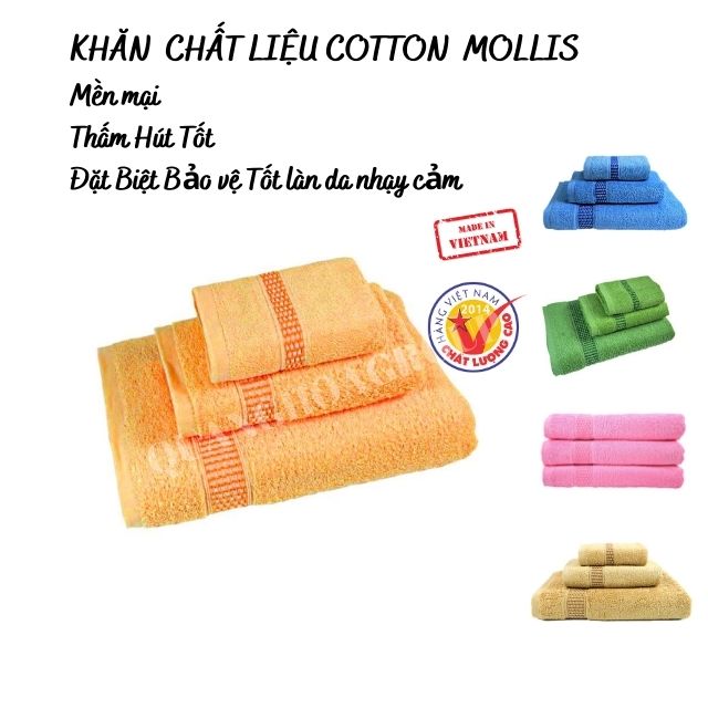 [HCM][34 x 80 cm] Khăn Chất Liệu Cotton Mollis FC03