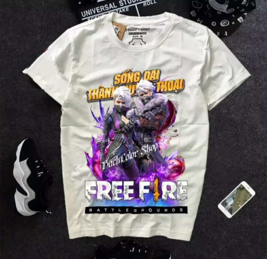 [HCM]Áo Thun Nam Nữ Form Rộng Hàn Quốc In Hình FREEFIRE Sống Dai Thành Huyền Thoại Mã 01 Độc Đẹp Vải Dày Mịn Thoáng Mát Thiết Kế Thời Trang Kiểu Dáng Năng Động Trẻ Trung
