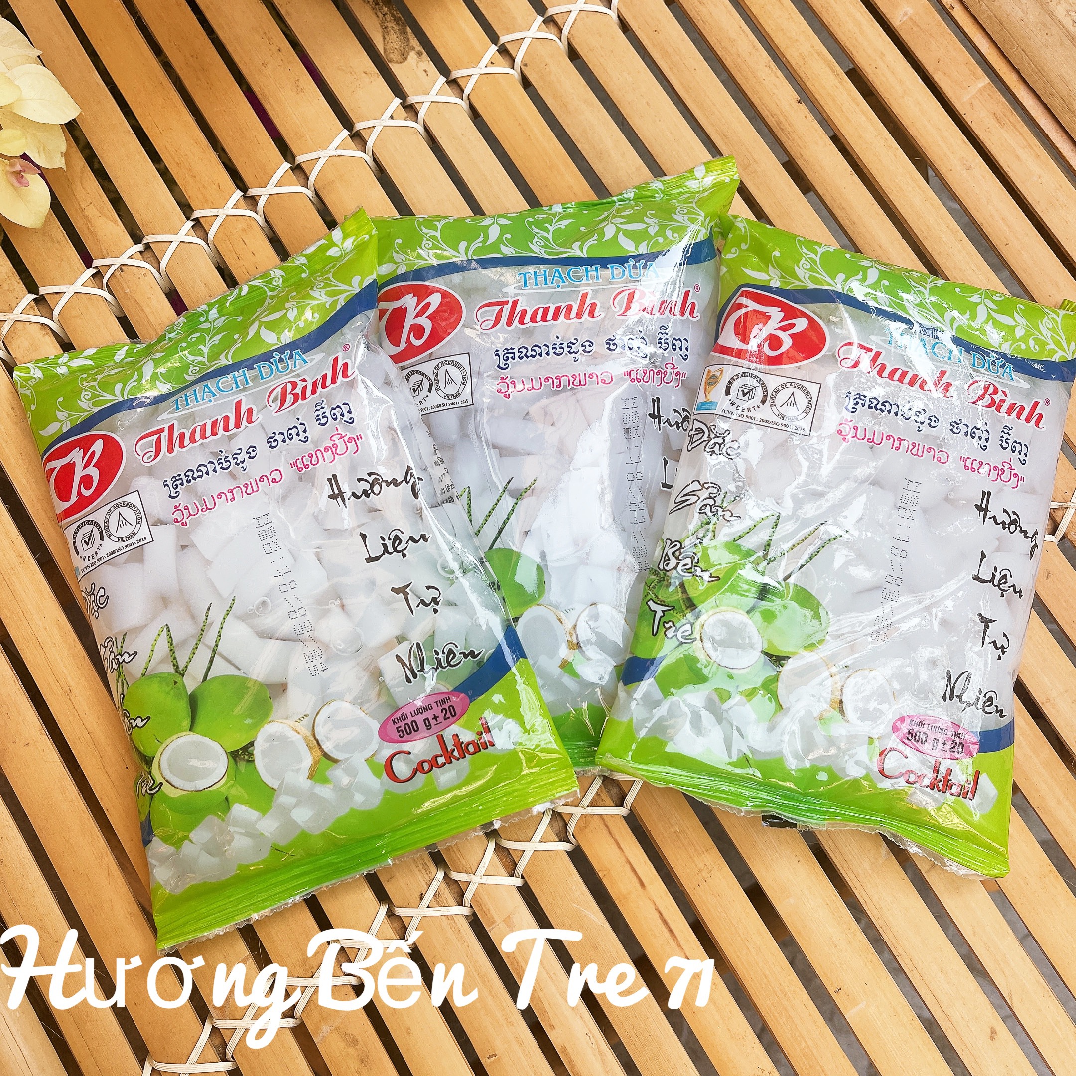 [Túi 500g] Thạch dừa Thanh Bình- đồ ăn vặt