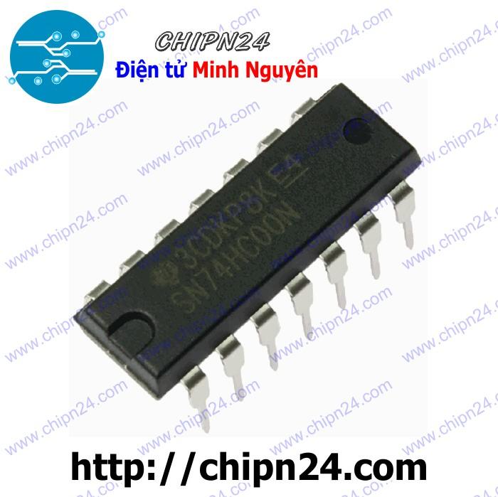 [3 con] (DIP) IC 74HC00 DIP-14 (7400 74HC00N)