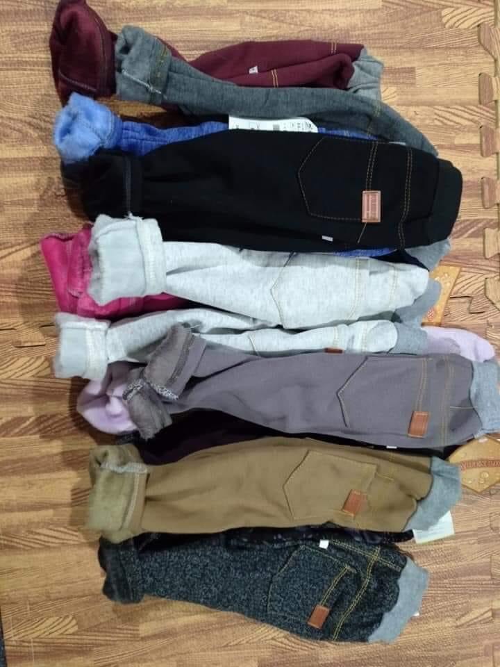 sét 4 quần giả jean lót lông mềm mại, ấm áp cho bé 6-12kg