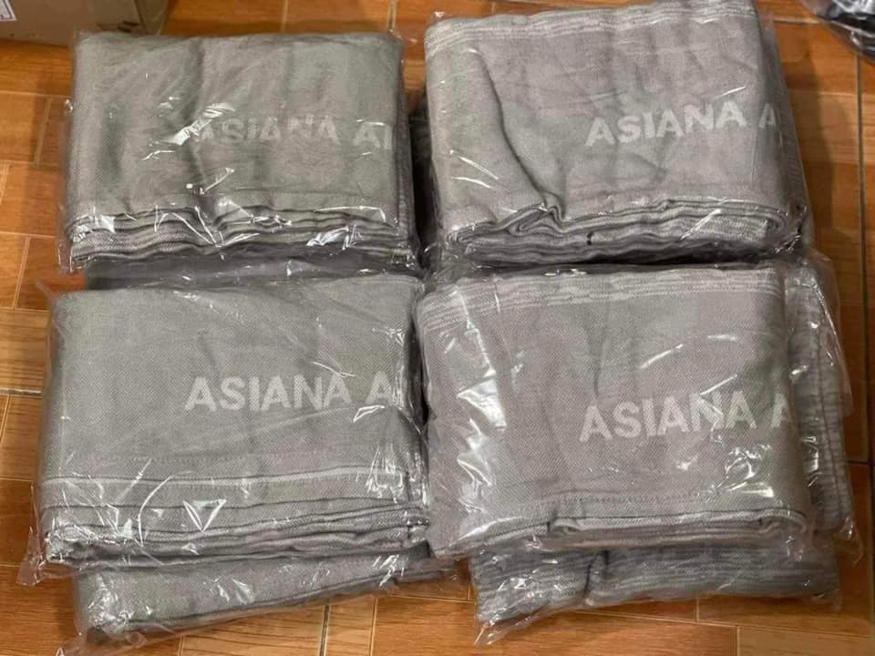 Chăn hàng không Asiana xám,