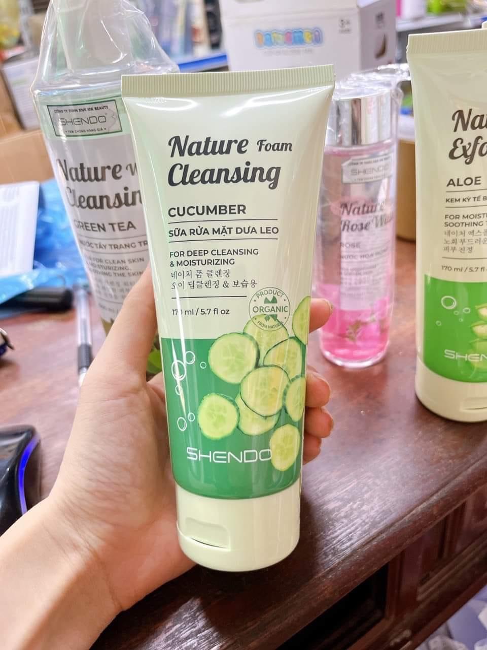 Sữa rửa mặt SHENDO nature cleansing dưa leo 170ml