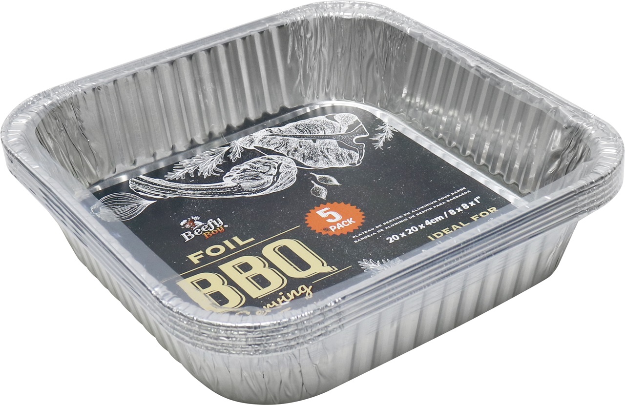 Khay Giấy Bạc Bbq 5 Cái/Bộ Uncle Bills KC0476