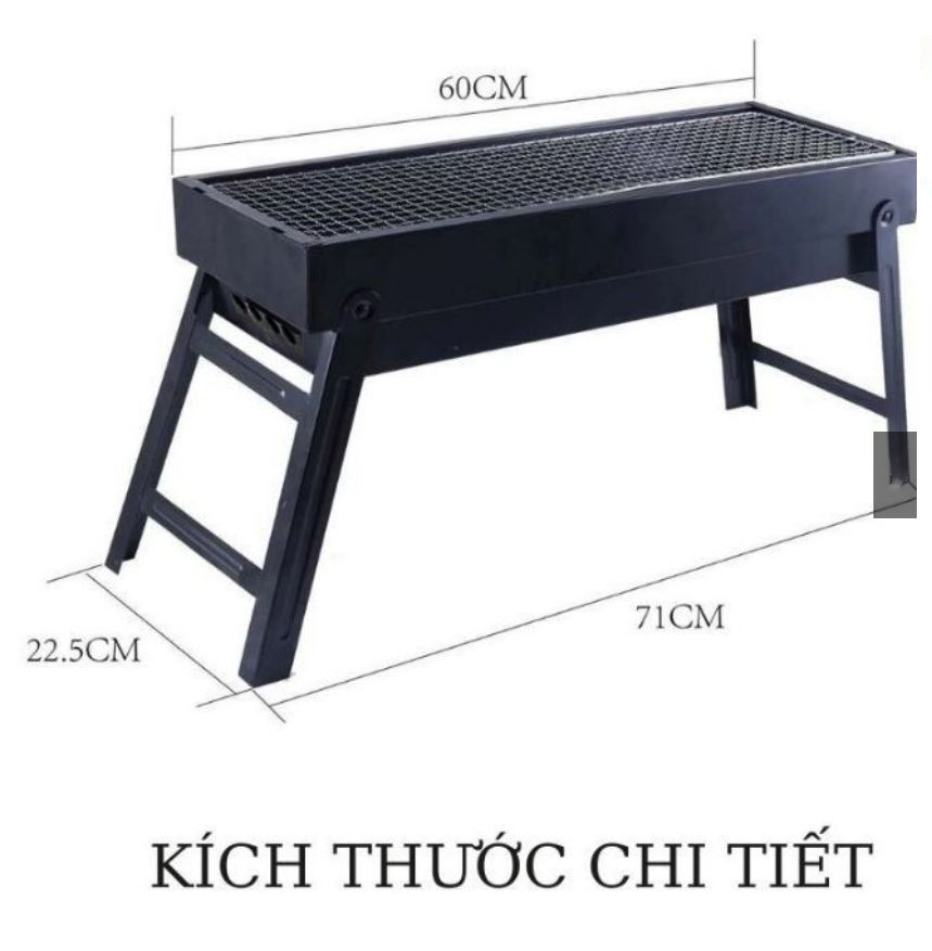 Bếp Nướng Than Hoa Dài Hình Chữ Nhật