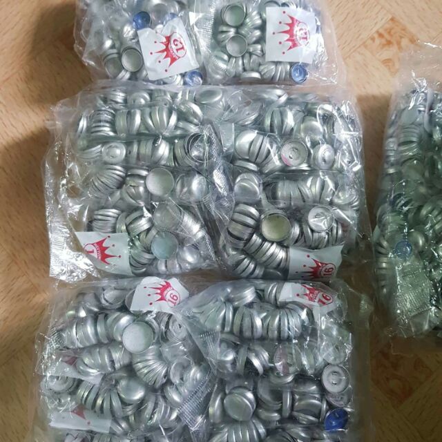 Bịch 500 bộ phôi nhôm bọc nút vải