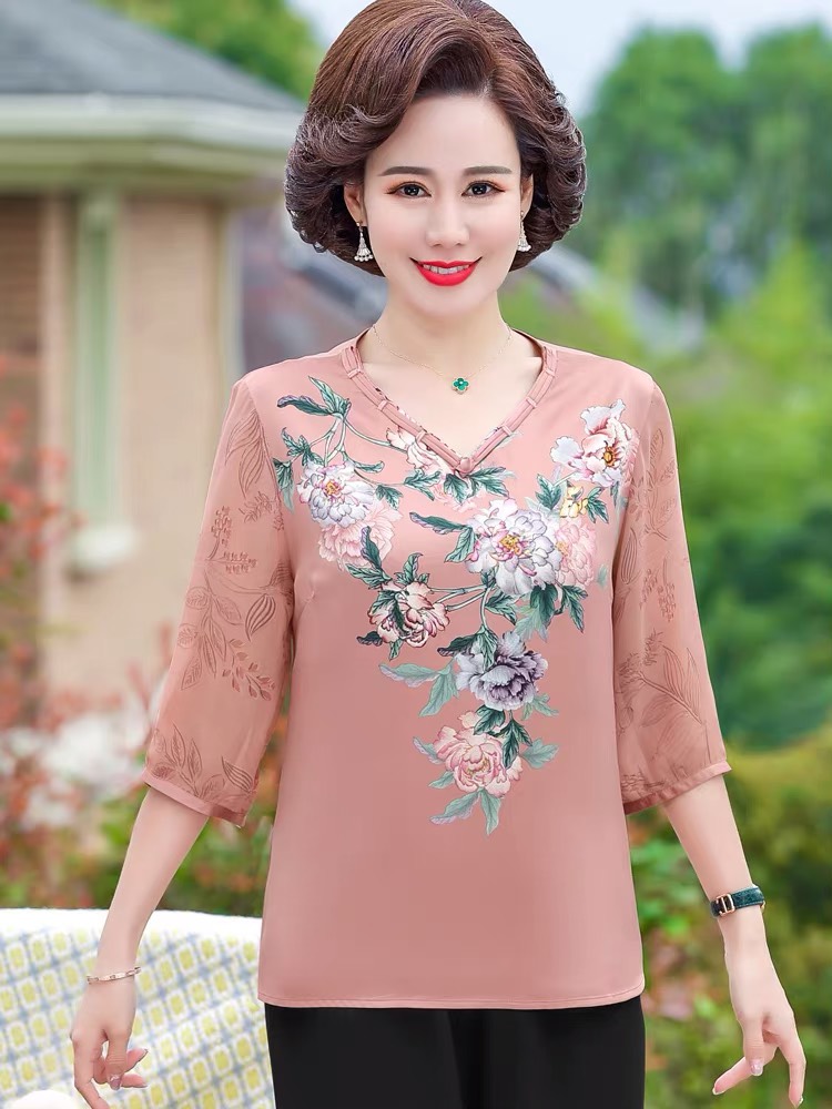 ÁO ĐẸP TẶNG MẸ- ÁO LỤA QUẢNG CHÂU CAO CẤP