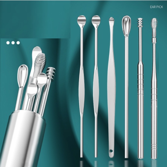 Ear Cleaning Tool Set Ear Cleaner Premium Stainless Steel Ear Wax Remover for the Family