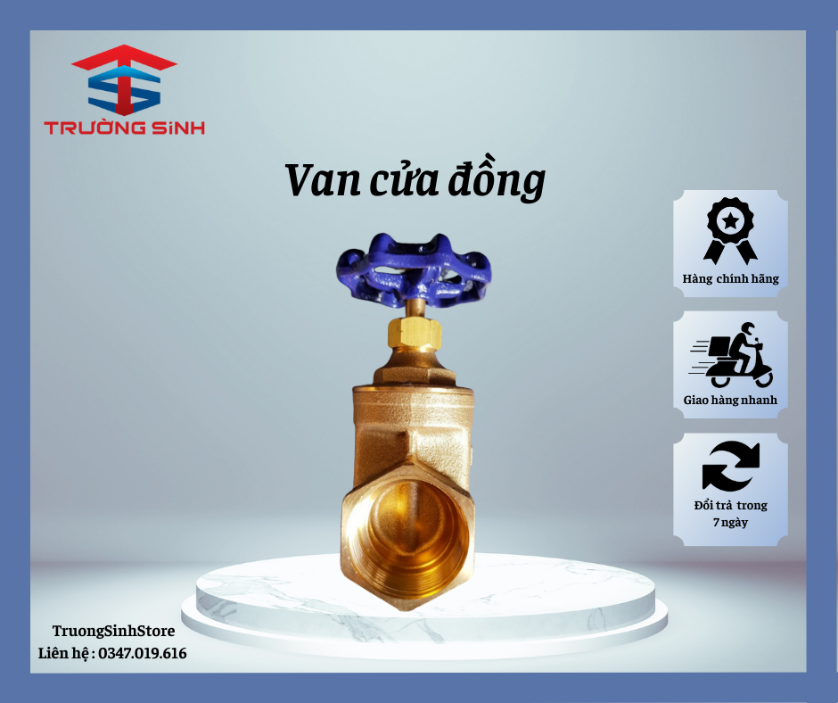 Van cửa đồng phi 21, 27mm - Sanho