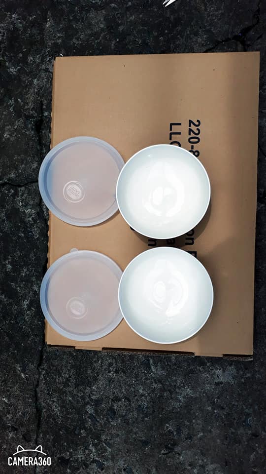 Bộ 2 tô sứ có nắp 16cm