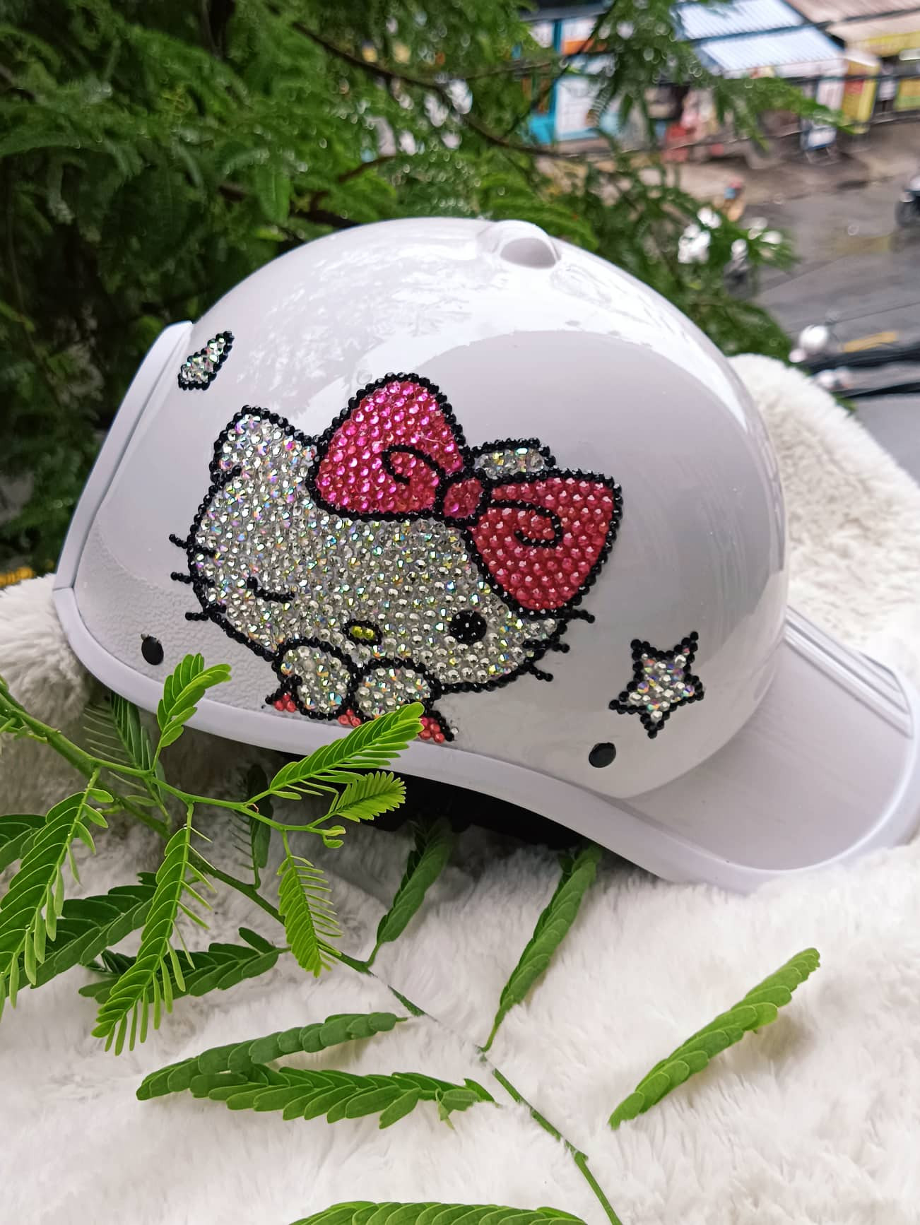 NÓN ĐÍNH ĐÁ HELLO KITTY