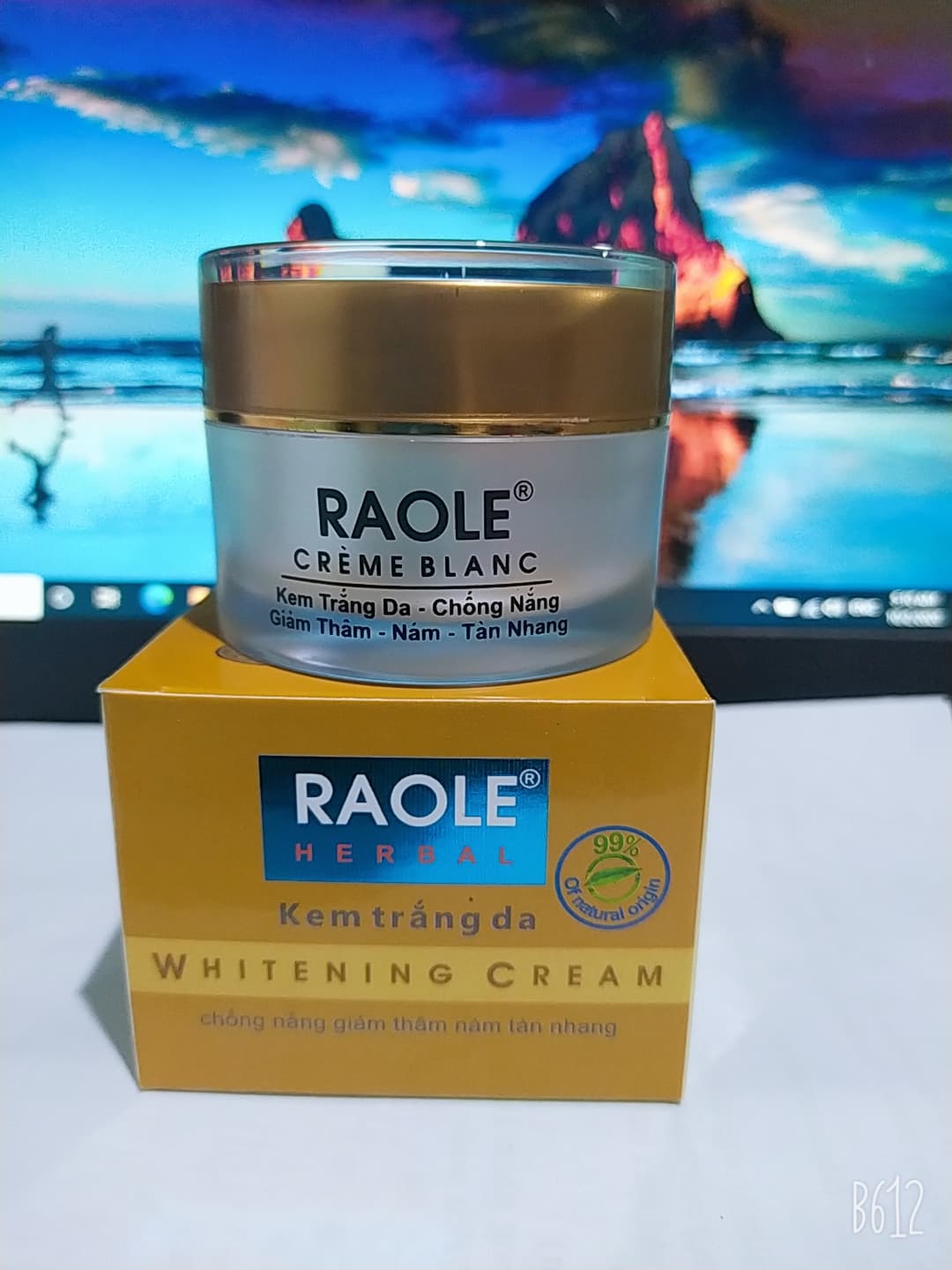 Kem dưỡng trắng da, chống nắng, giảm thâm nám tàn nhang Raole 12g
