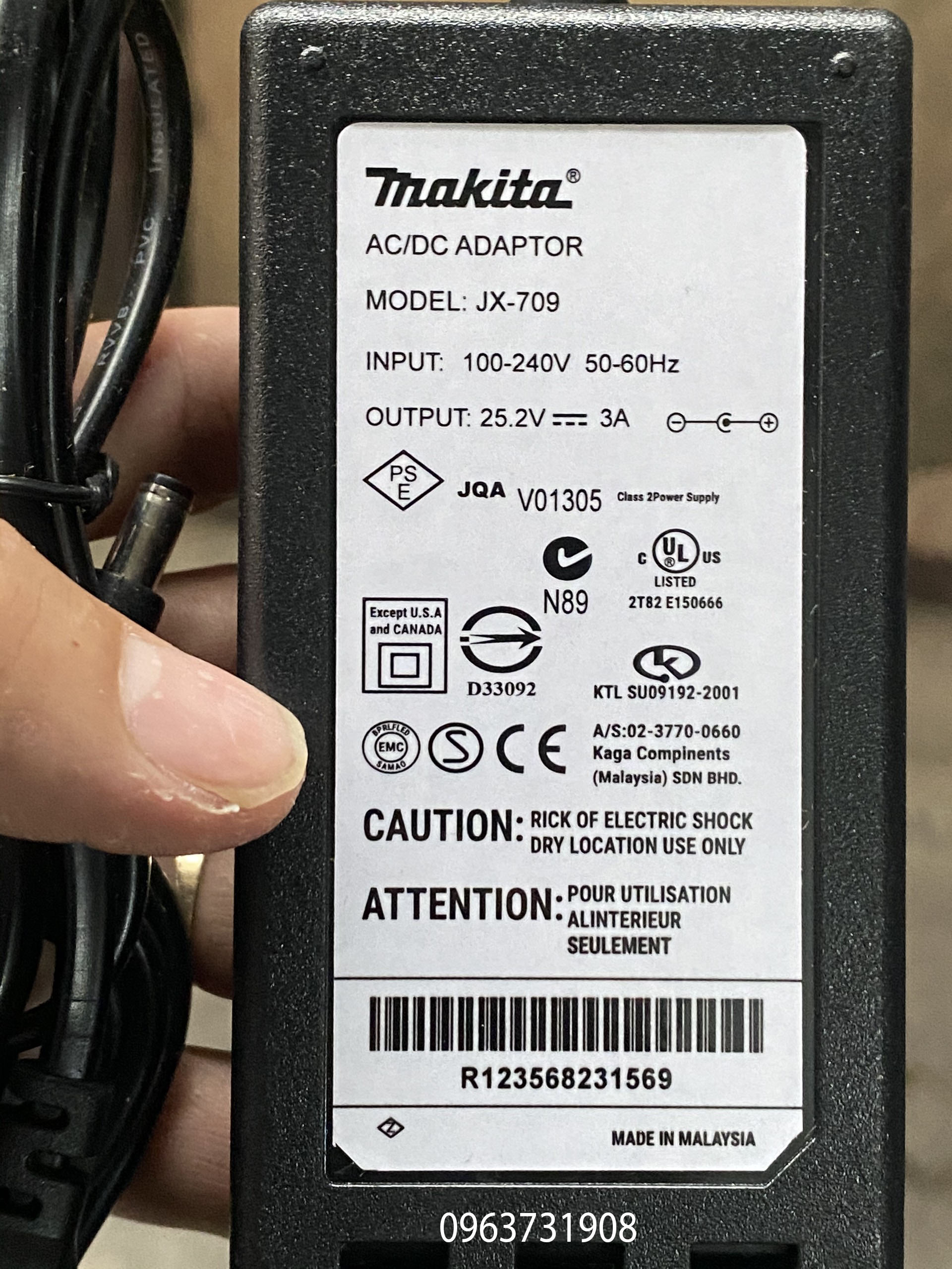 Sạc pin máy khoan 25.2V-2A Sạc Pin 6S 22V-25V