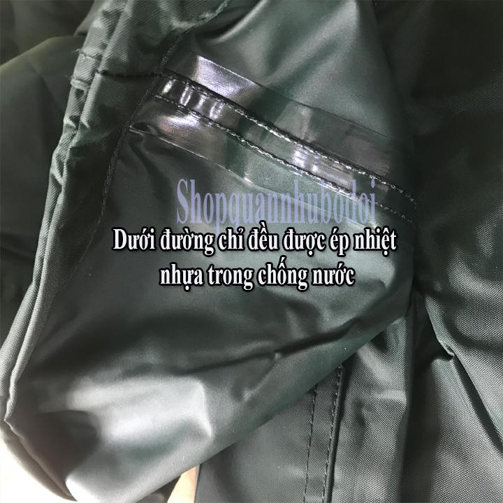 Áo mưa choàng xanh rêu