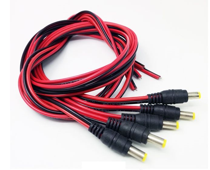Jack nguồn-giắc nguồn DC đực ,cái có dây
