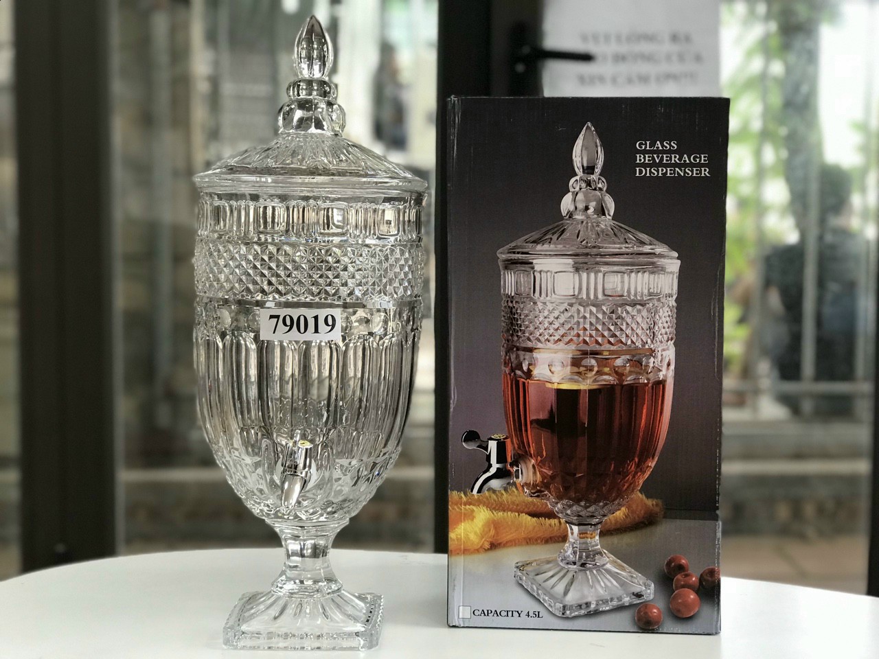 BÌNH THỦY TINH CAO CẤP CÓ VÒI 3 LÍT