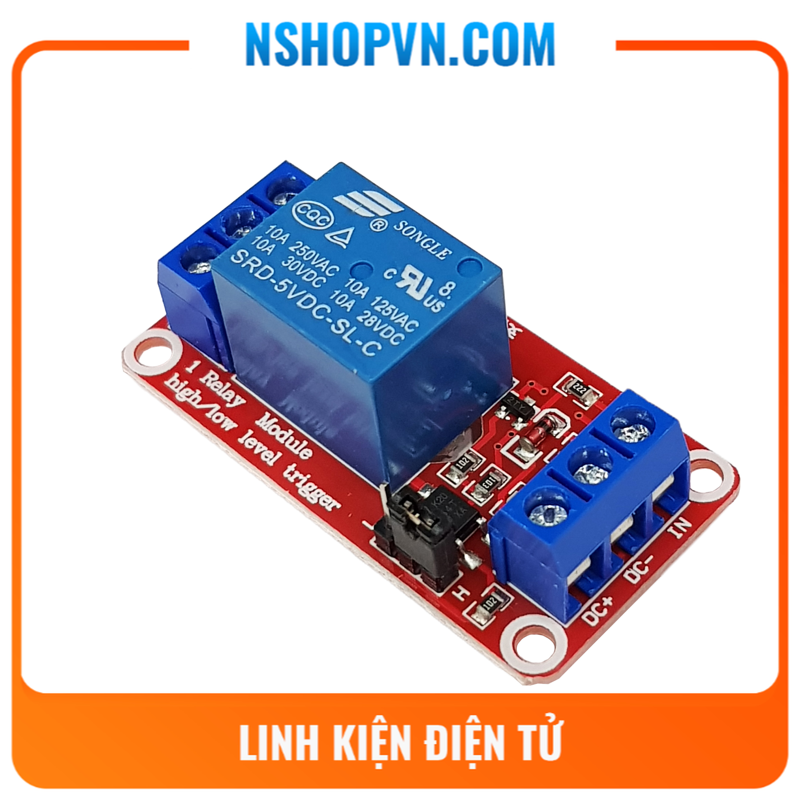 Module 1 relay với opto cách ly kích h/l