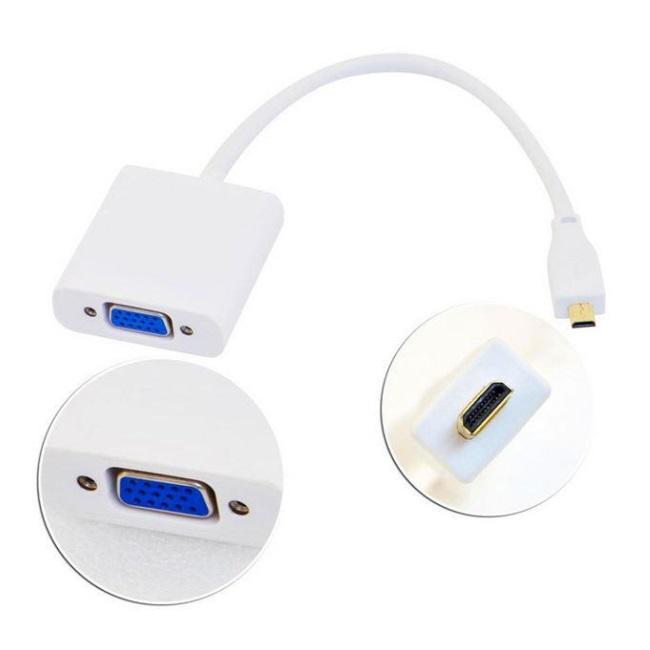 Cáp chuyển tín hiệu Micro HDMI sang VGA có âm thanh