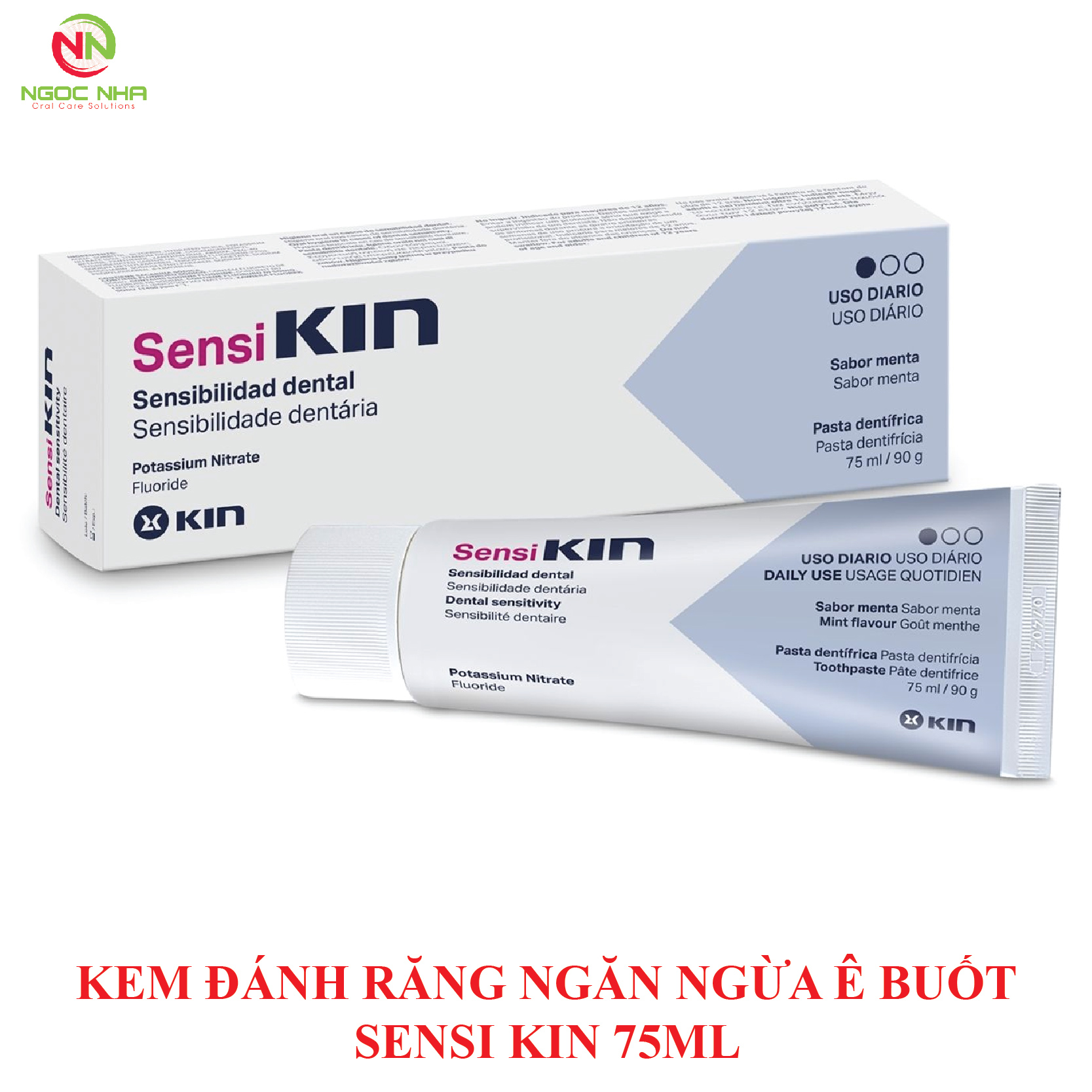 Kem đánh răng ngăn ngừa ê buốt Sensi Kin Toothpaste 75ml