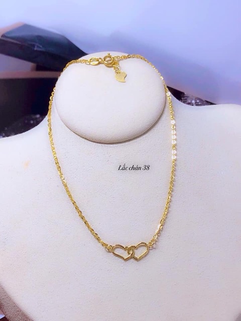 Lắc chân nữ cao cấp vàng tây