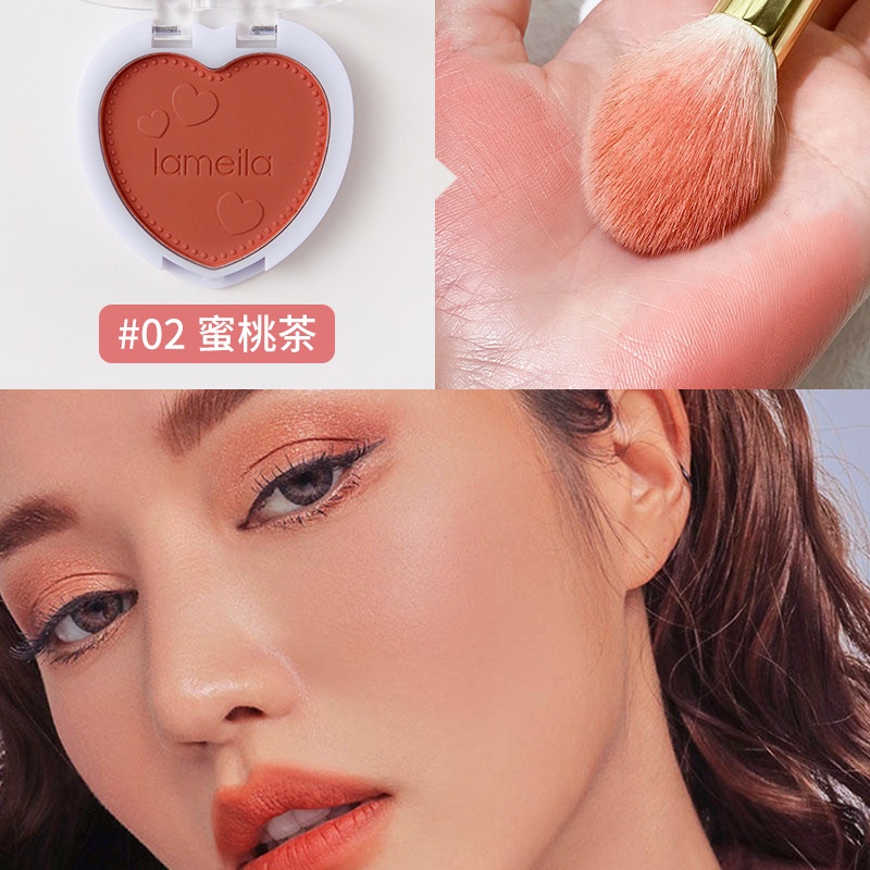 Phấn má hồng dùng trang điểm cho búp bê, thú bông (có kèm cọ)