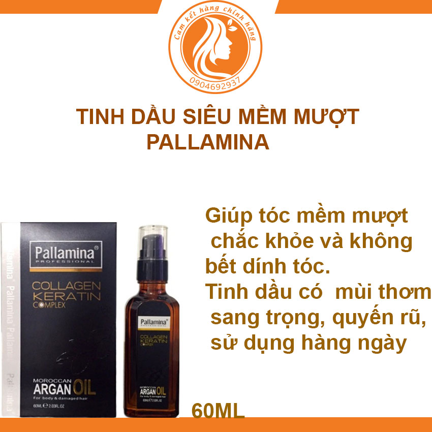Tinh dầu dưỡng tóc siêu mềm mượt Pallamina