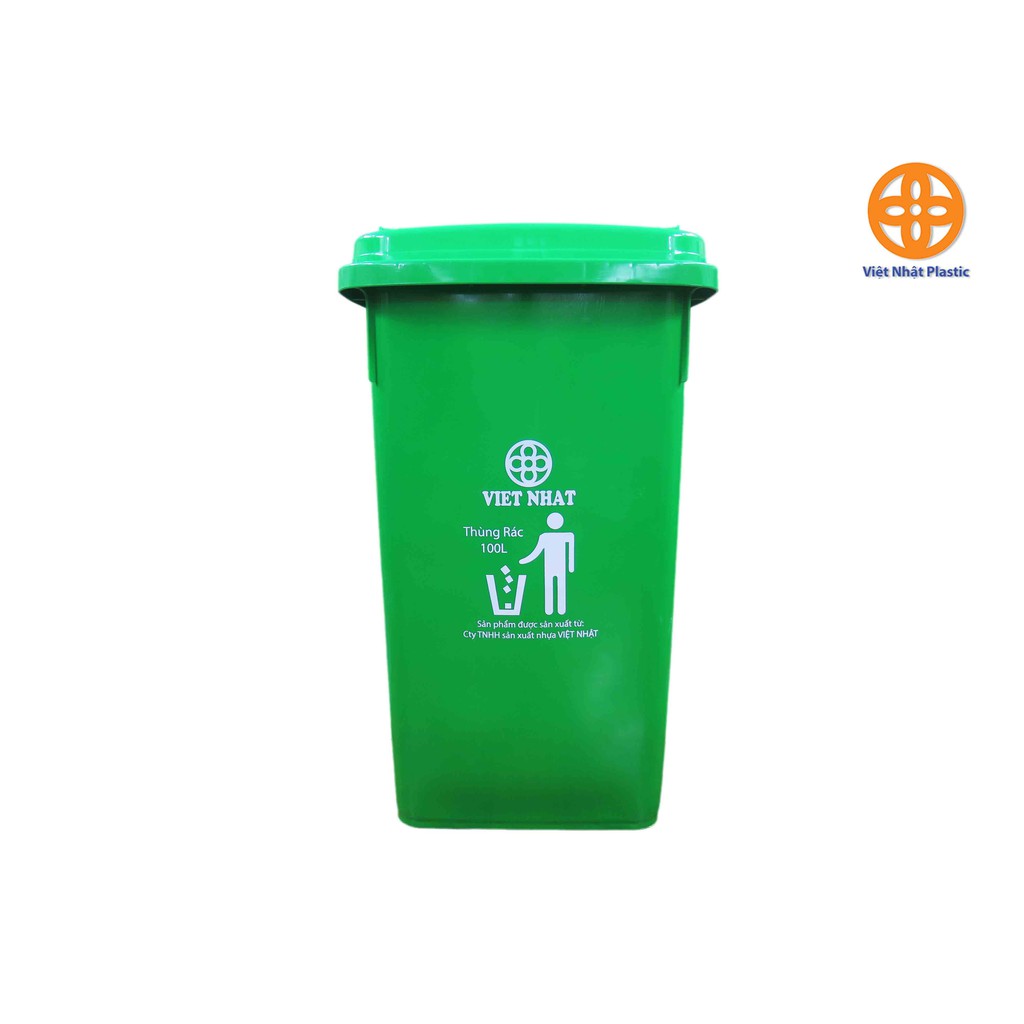 thùng rác công cộng 100 lít có bánh xe