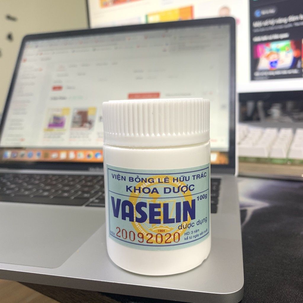 Kem nẻ vaseline hộp 100g từ viện bỏng quốc gia