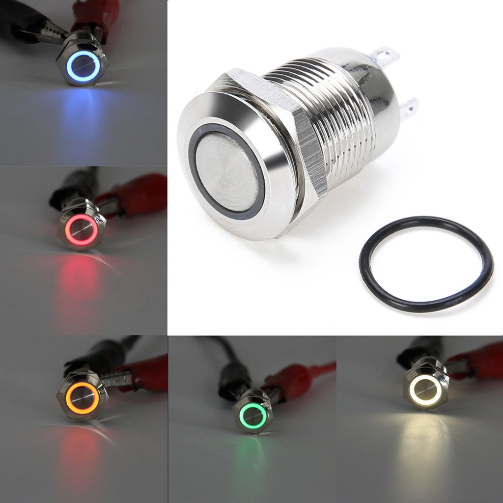 Công Tắc Đèn Led 12Mm Chống Nước nhấn nhả