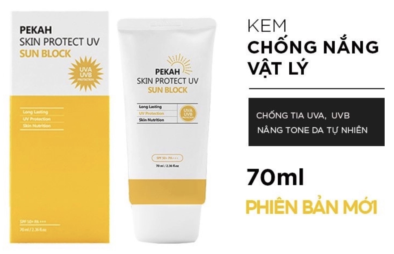 Kem Chống Nắng Vật Lý Nâng Tone , Bảo Vệ Da PEKAH - 70ml