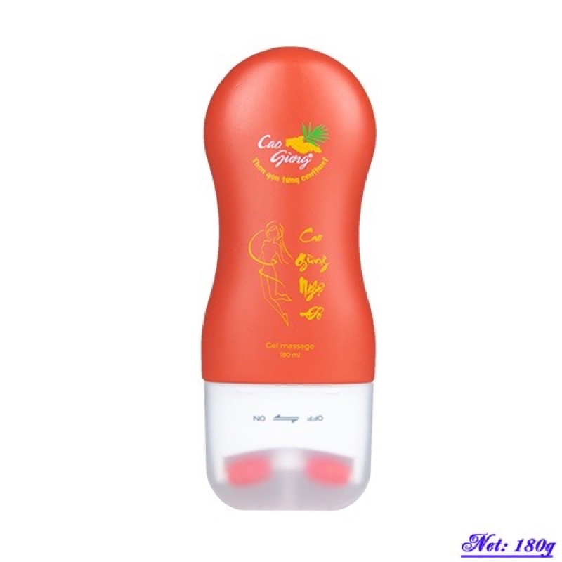 Cao gừng tan mỡ dạng thanh lăn (180ml) - Giúp đánh tan mỡ, thon gọn từng Centimet.