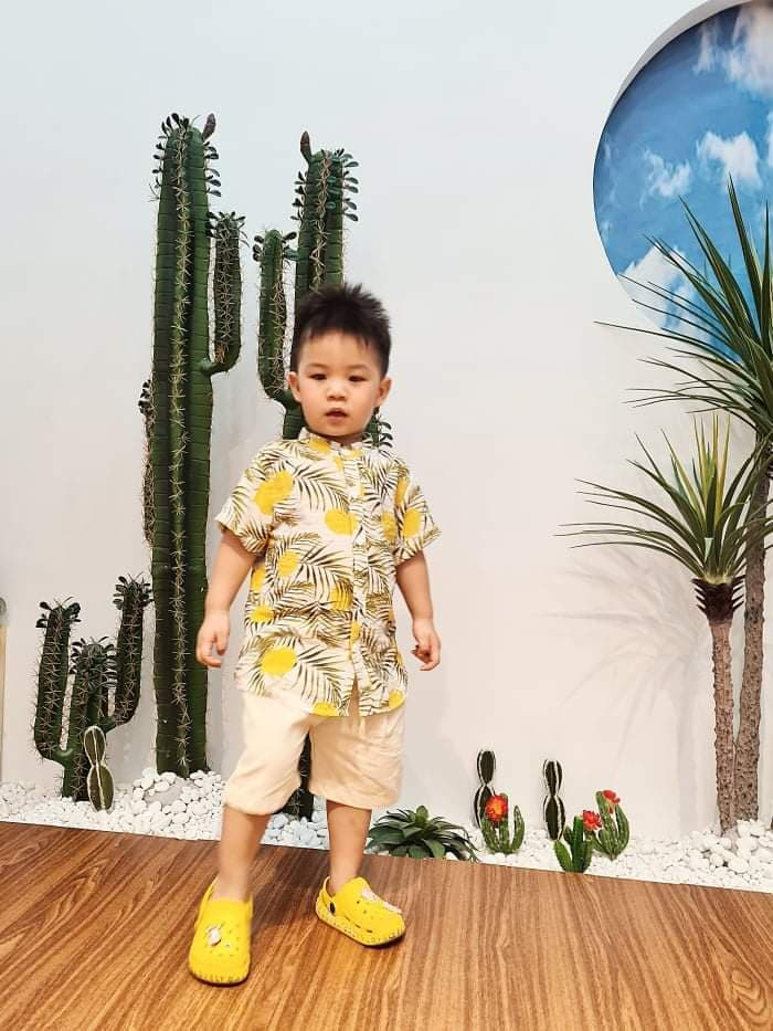 ÁO SƠ MI ĐI BIỂN CHO BÉ TRAI