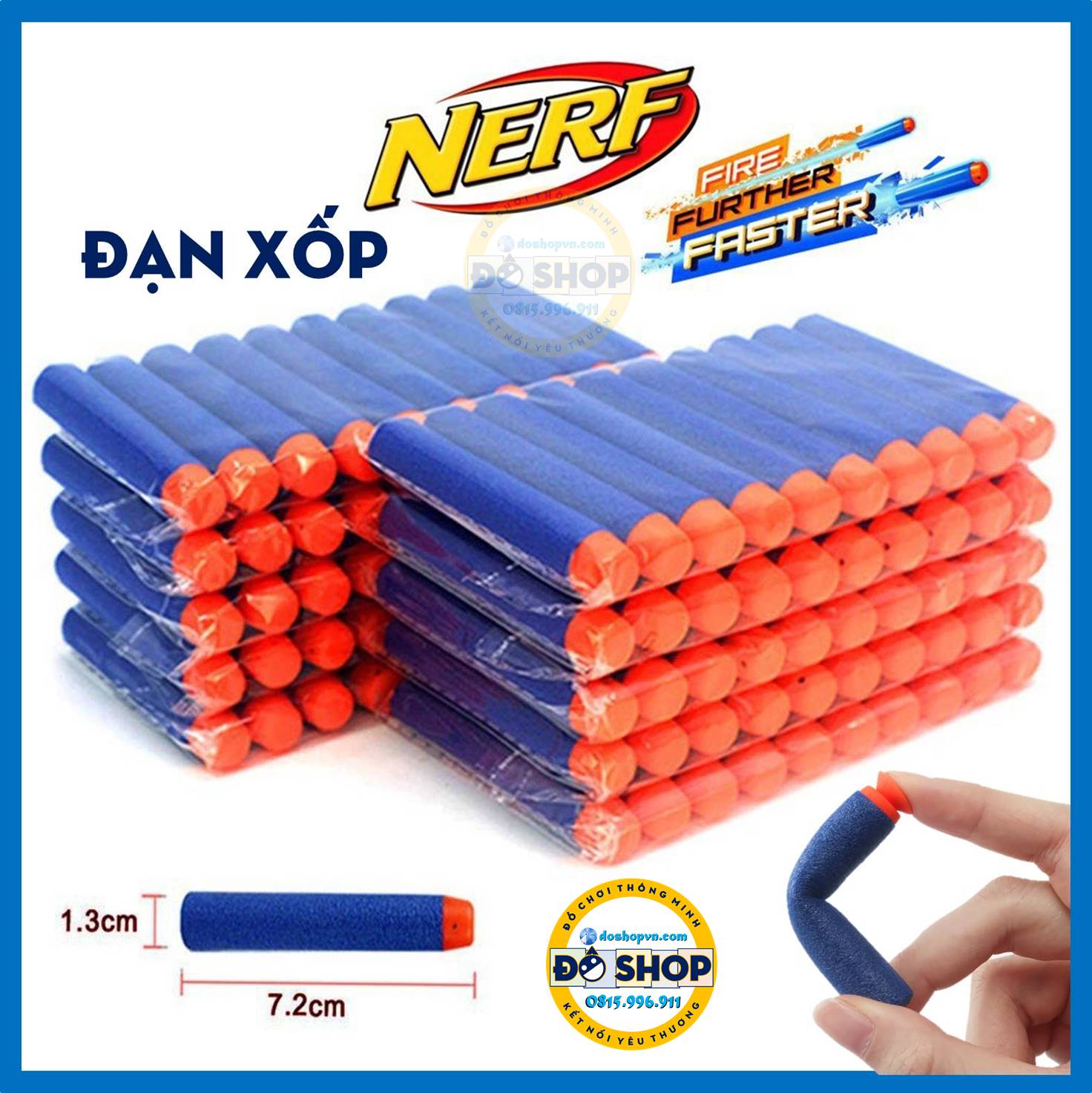 Set 10 que xốp thay thế cho đồ chơi nerff trẻ em