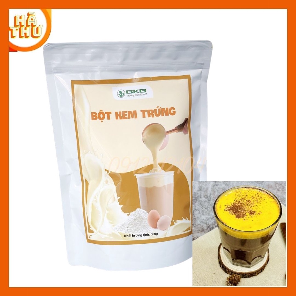 Bột kem trứng bkb gói 500g, nguyên liệu làm trà sữa