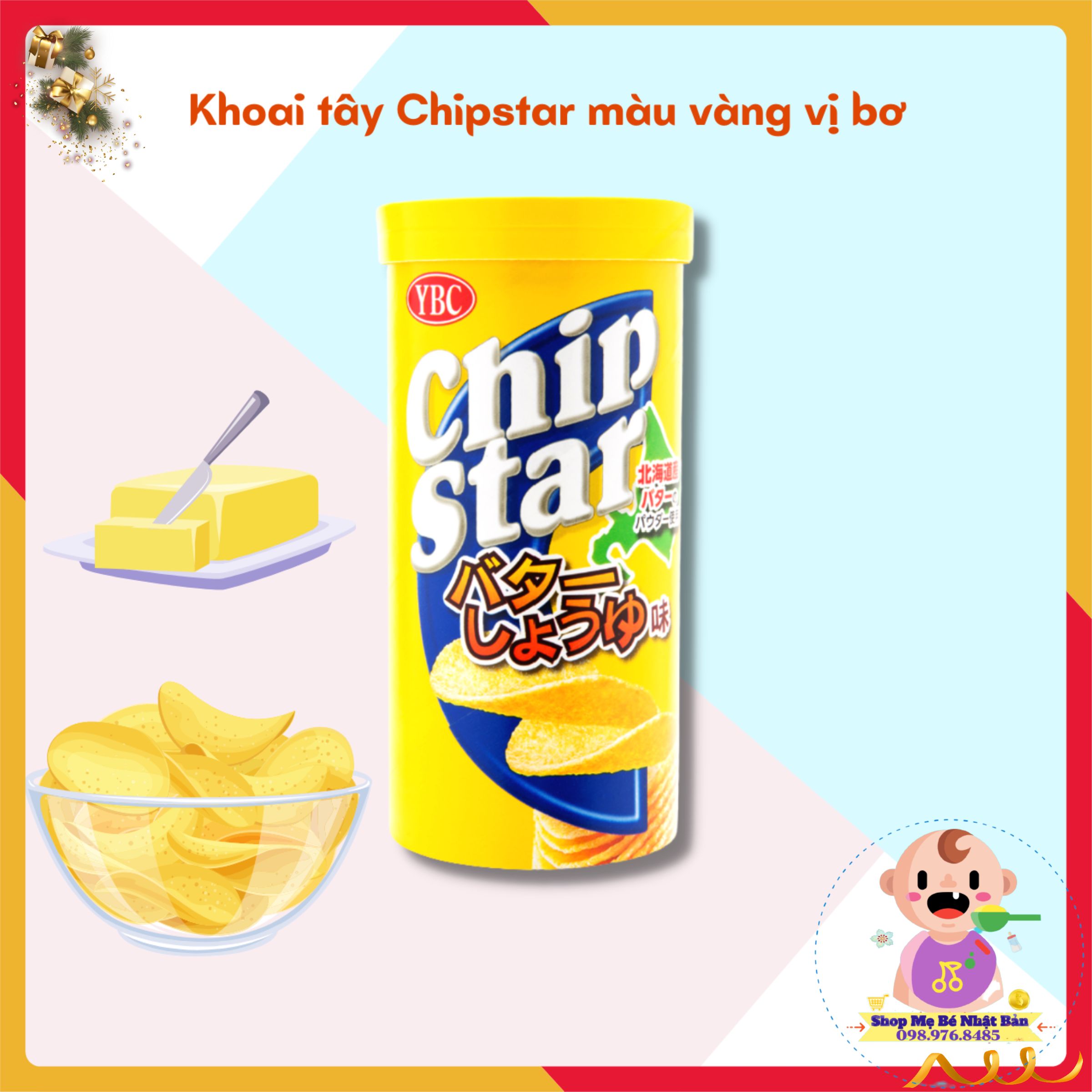 Snack Khoai Tây Chipstar Nhật Bản 50g