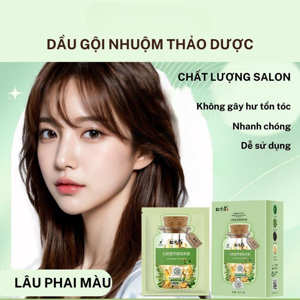 Natural herbal silver coated Shampoo Shampoo black without chemicals-10 pack convenient pack, safe scalp