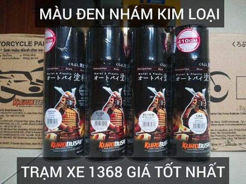 SƠN SAMURAI COMBO MÀU ĐEN NHÁM ÁNH KIM GỒM 4 CHAI